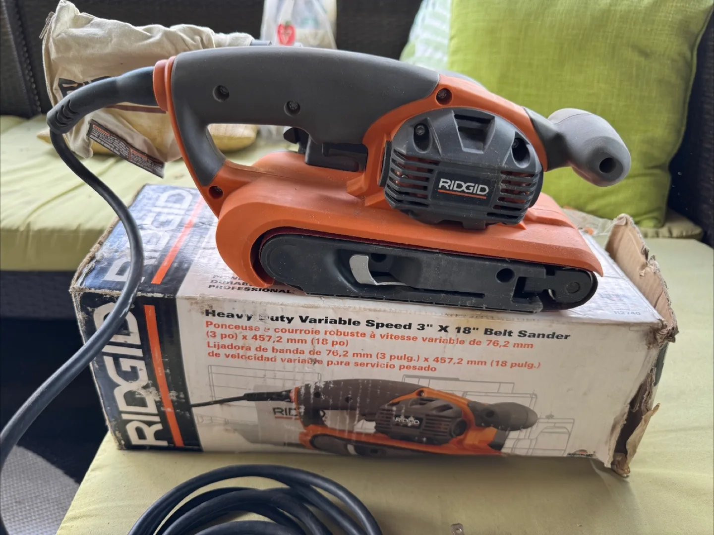 Ridgid Heavy Duty 3" x 18" Belt Sander thumbnail