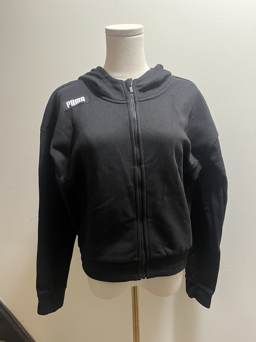 Puma Wornens Full Zip Cropped Hoodie sz L