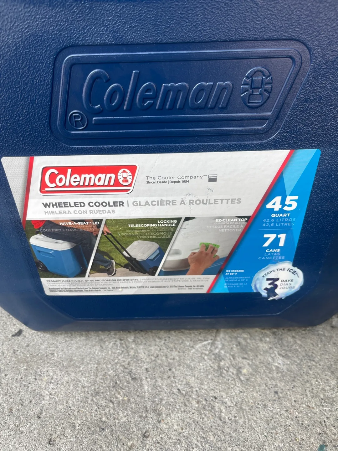 Coleman 45 Quart Wheeled Cooler thumbnail