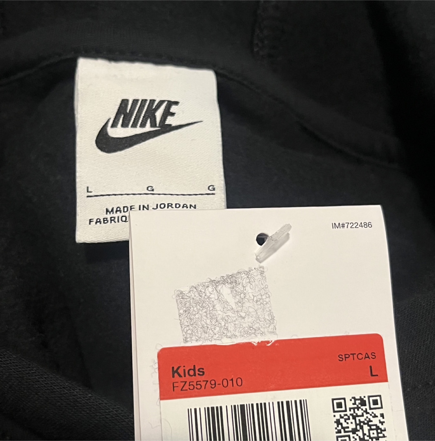 Nike Girls' Club Fleece Oversized Pullover Hoodie Black sz L - photo 5