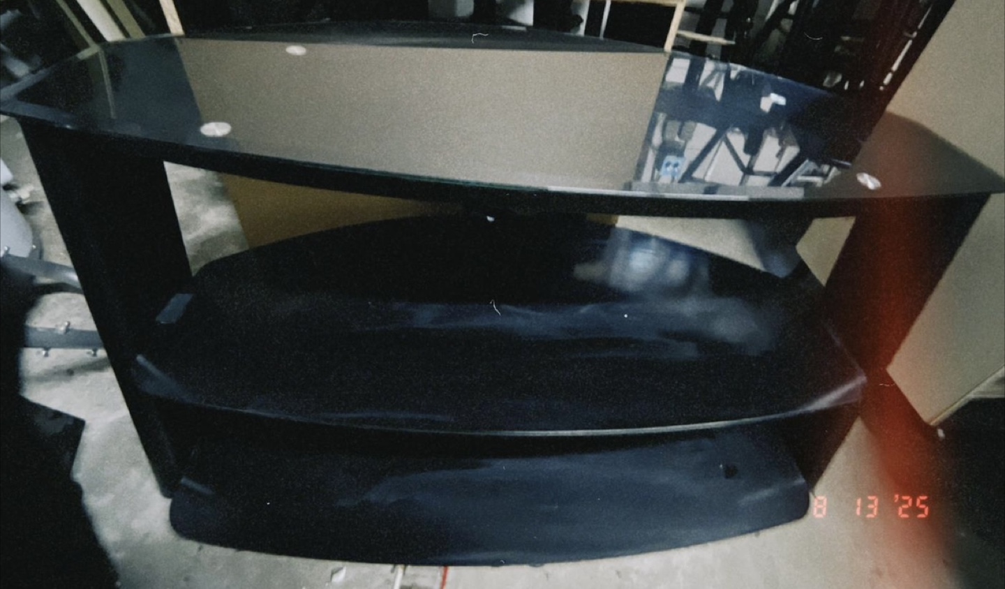 Glass TV stand ( media console ) - photo 2