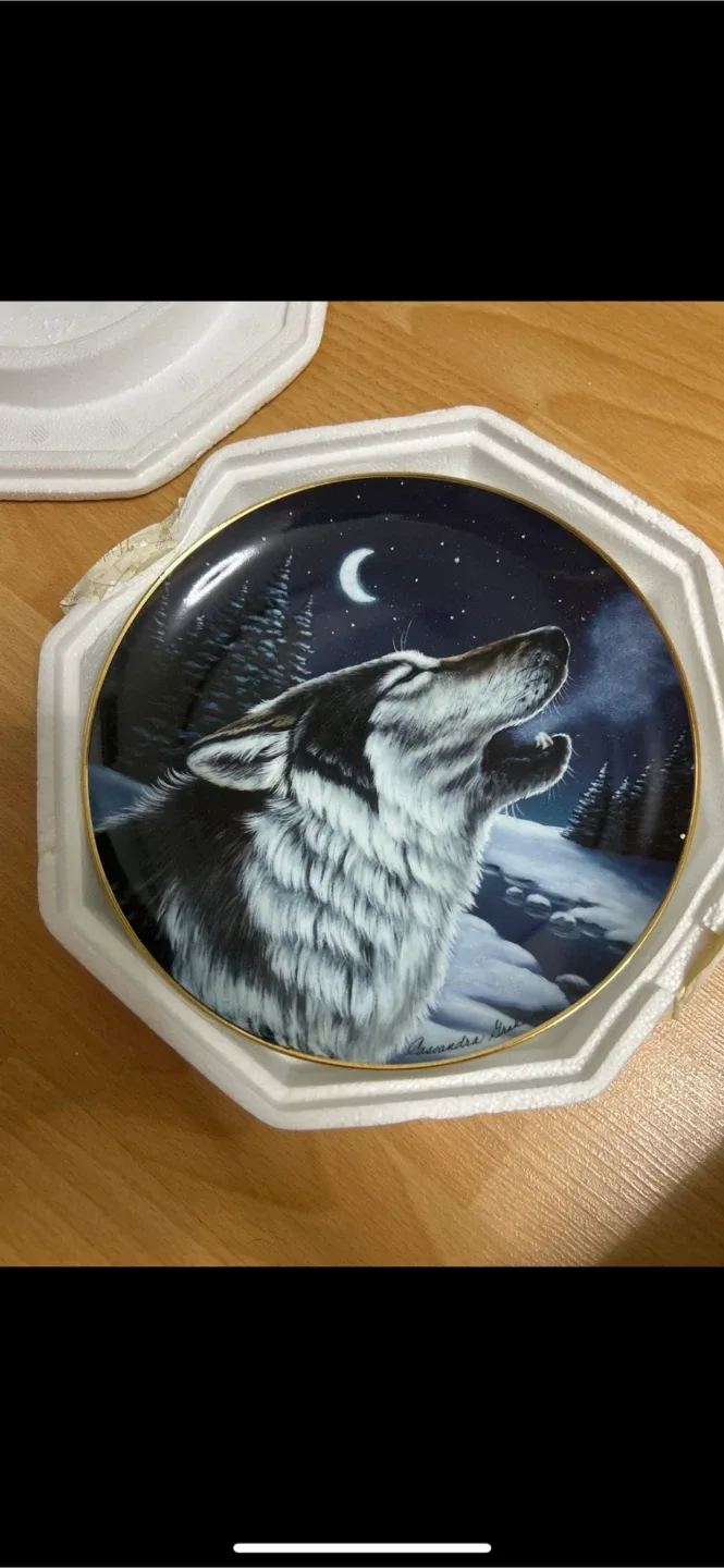 Franklin Mint Cry at Midnight Plate thumbnail