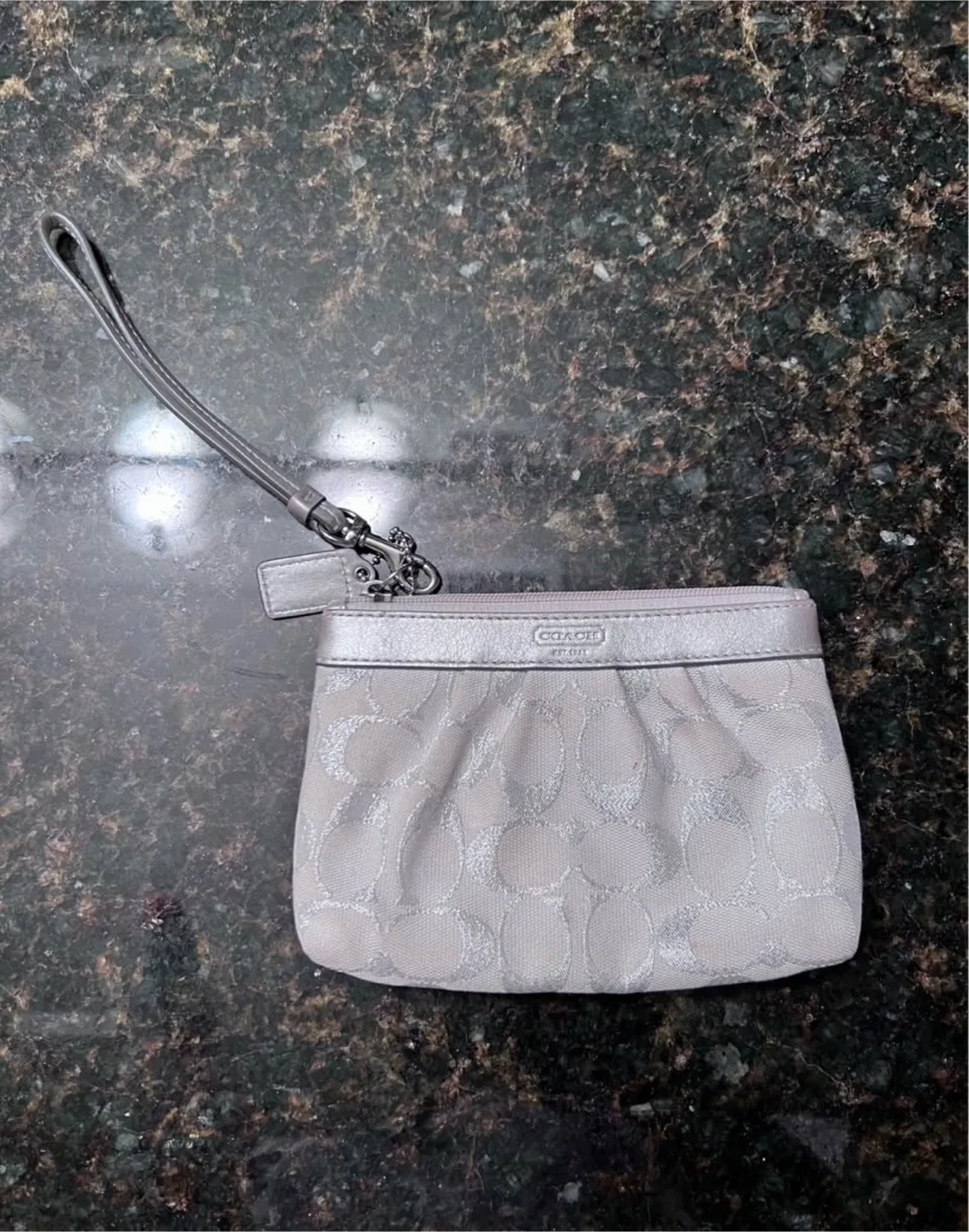 Coach Wristlet Pouch - Silver thumbnail