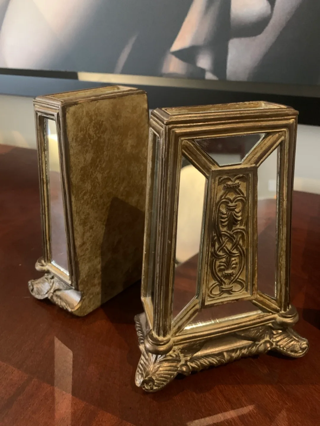 Vintage Mirrored Bookends thumbnail