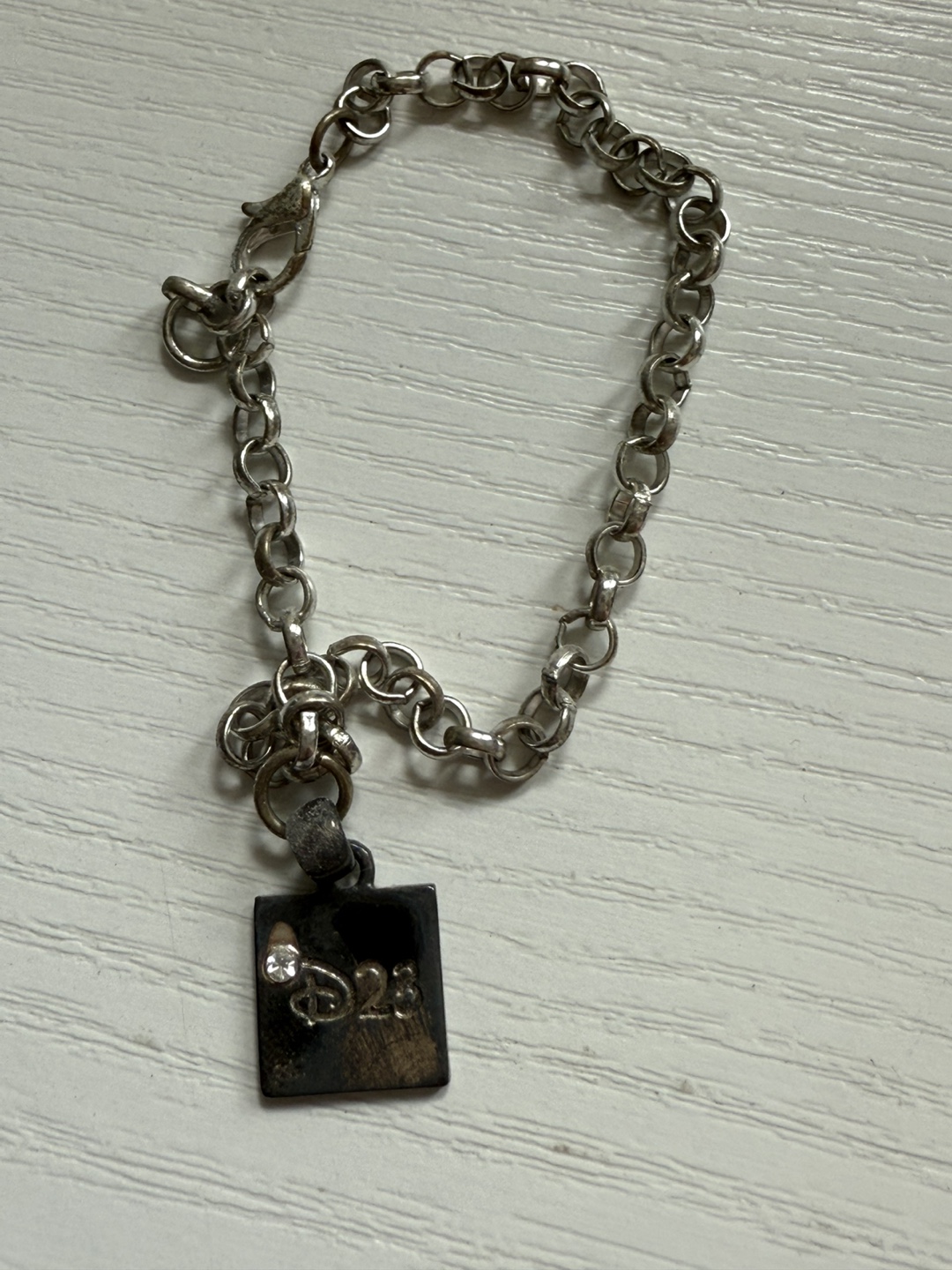 Disney Charm Bracelet w/ Swarovski crystal