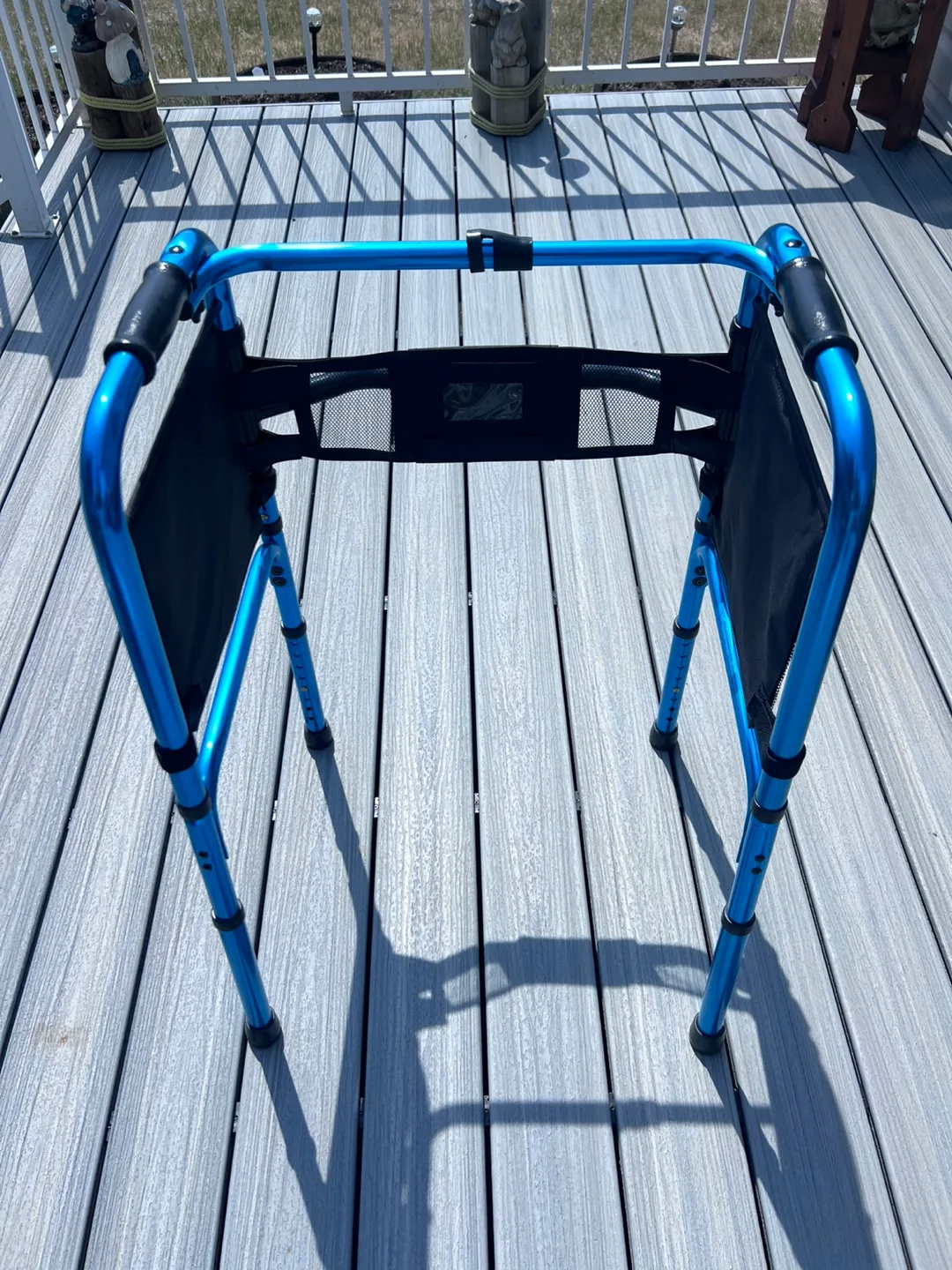Hugo Blue Folding Walker thumbnail