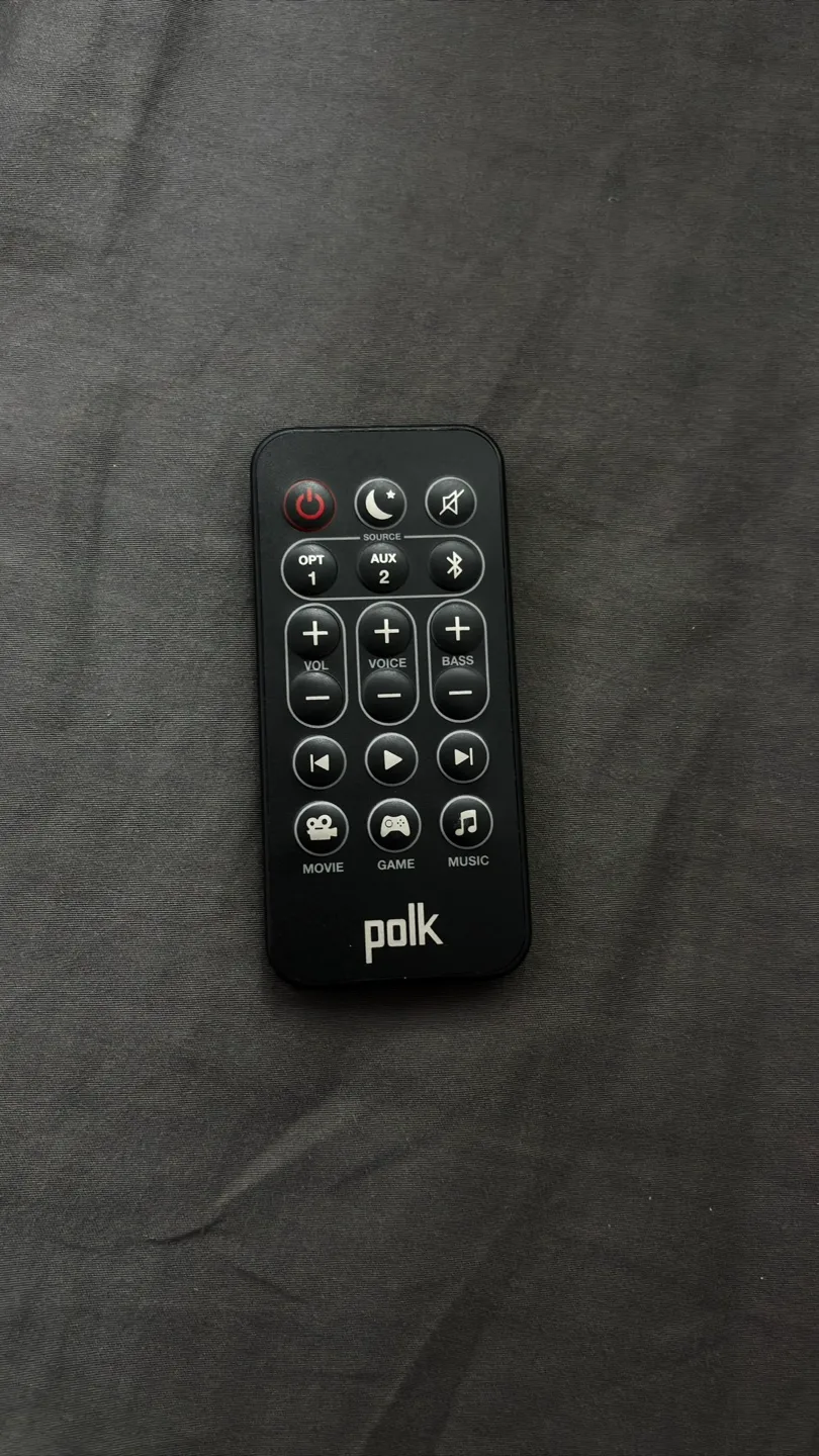 Polk Audio Black Soundbar with Remote image indicator(5)