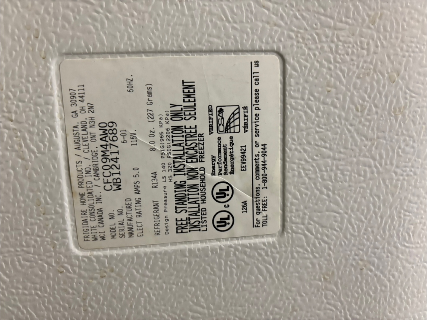 White Westinghouse Chest Freezer - photo 2