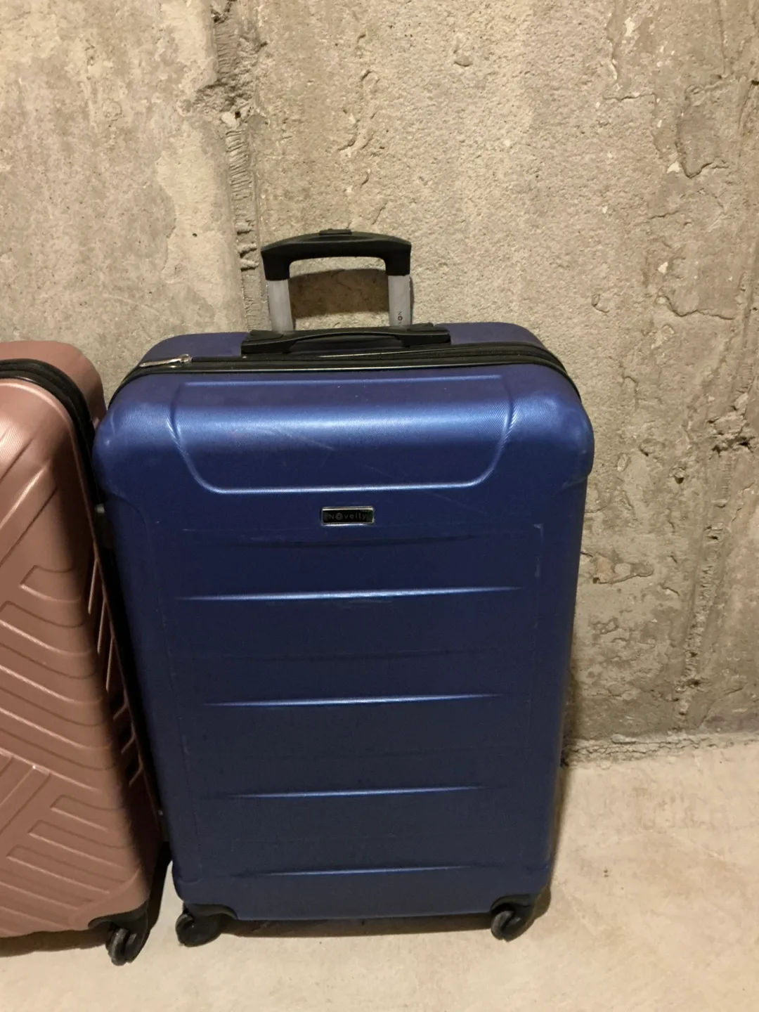 Novelty Blue Hardside Suitcase thumbnail