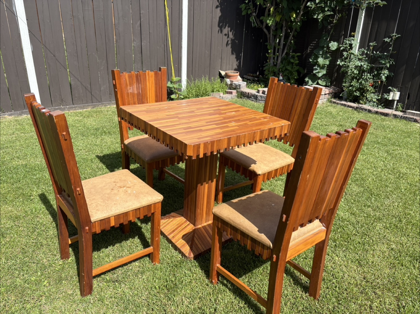 Wooden Table with 4 chairs