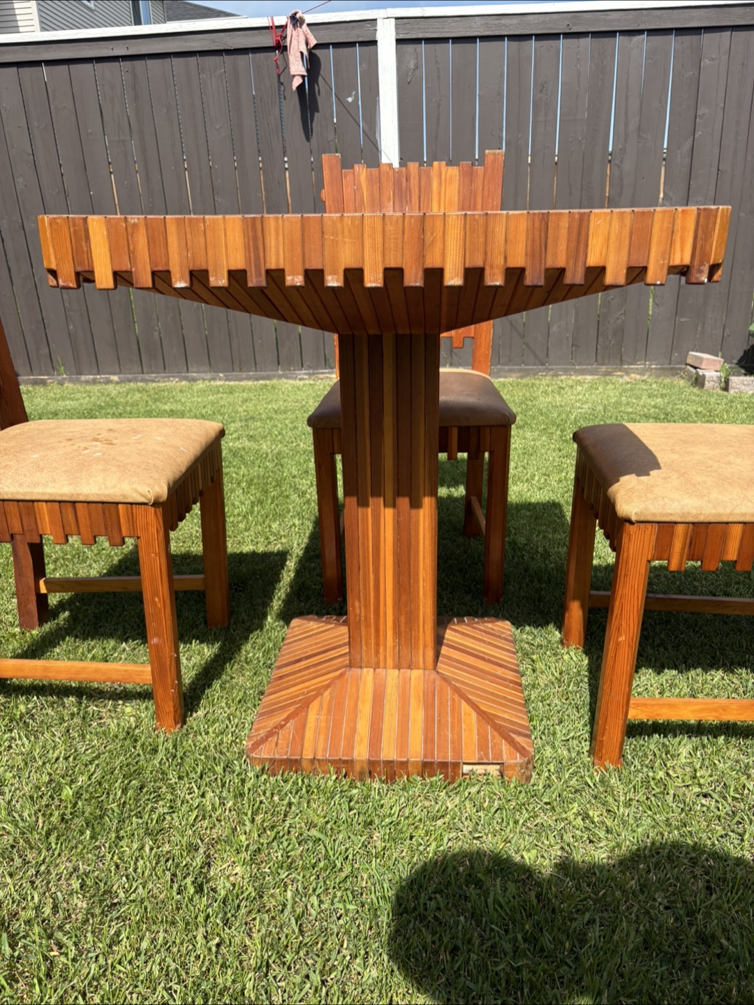 Wooden Table with 4 chairs - photo 3