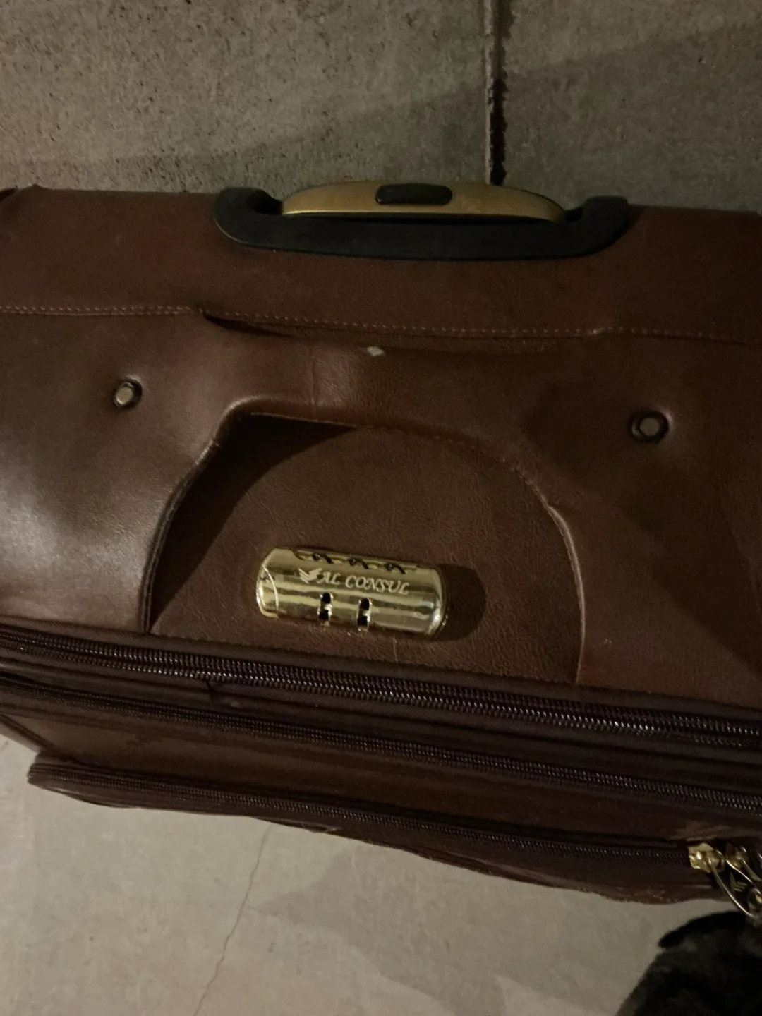 Brown Al Consul Rolling Suitcase (2 available) thumbnail