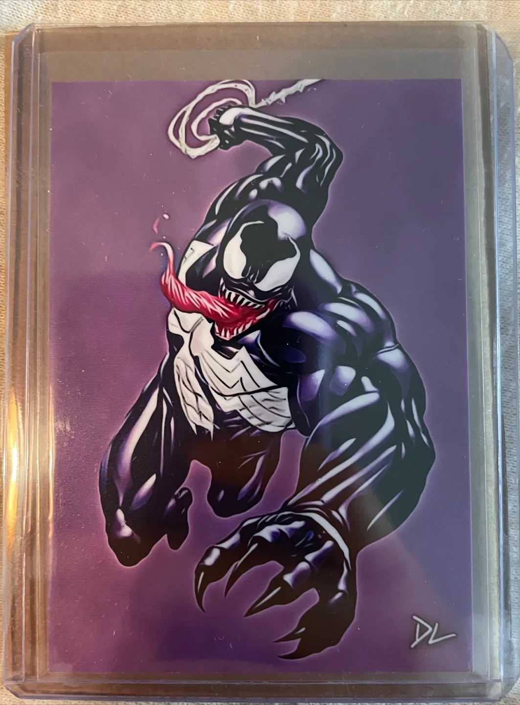 Venom Marvel Comics Art Card by David Lee thumbnail