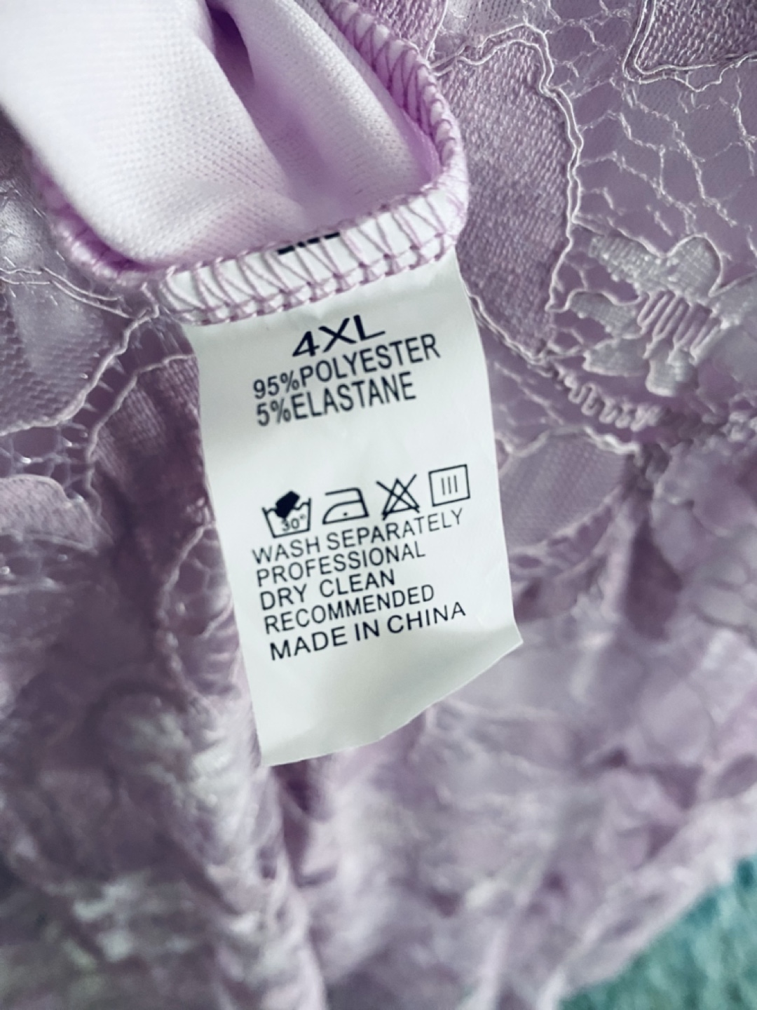 Violet Lace Tea Length Dress - Size 4XL - photo 3