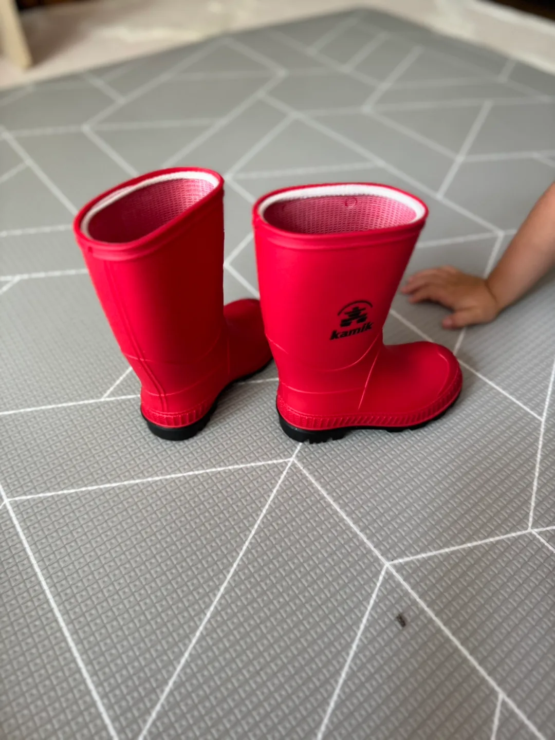 Kamik Stomp Kids' Rain Boots - Size 6 - Red image indicator(4)