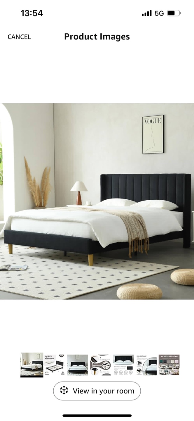 Queen Size Bed Frame + mattress