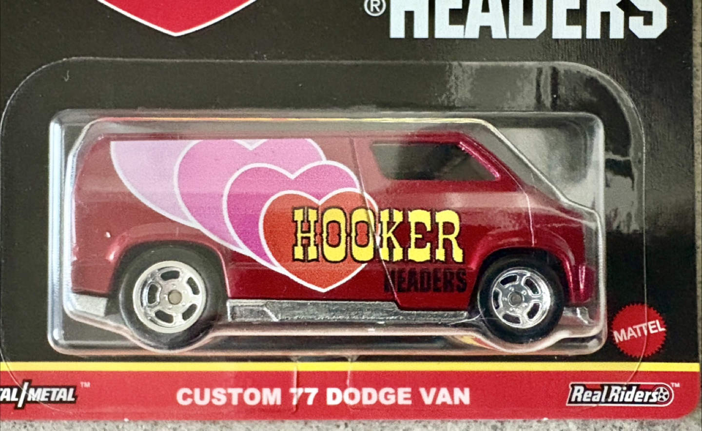 Hot Wheels Premium Hooker Headers Custom 77 Dodge Van New - photo 2