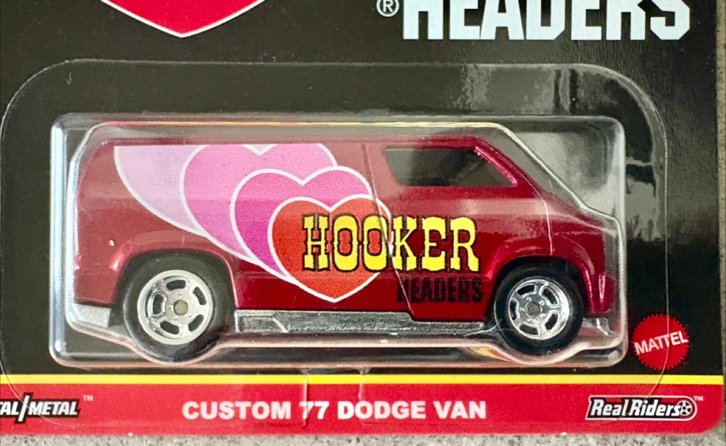 Hot Wheels Premium Hooker Headers Custom 77 Dodge Van New image indicator(2)