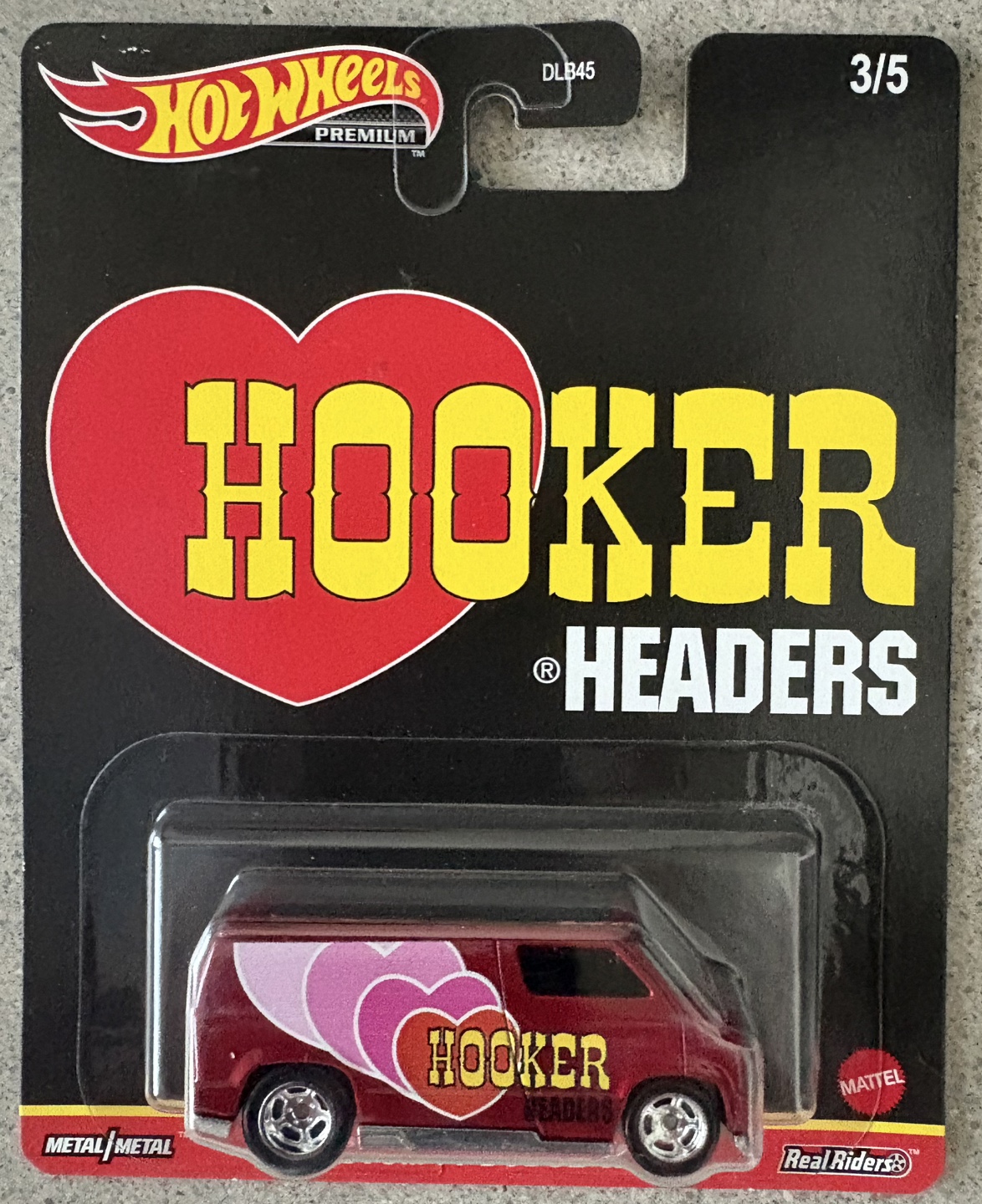 Hot Wheels Premium Hooker Headers Custom 77 Dodge Van New