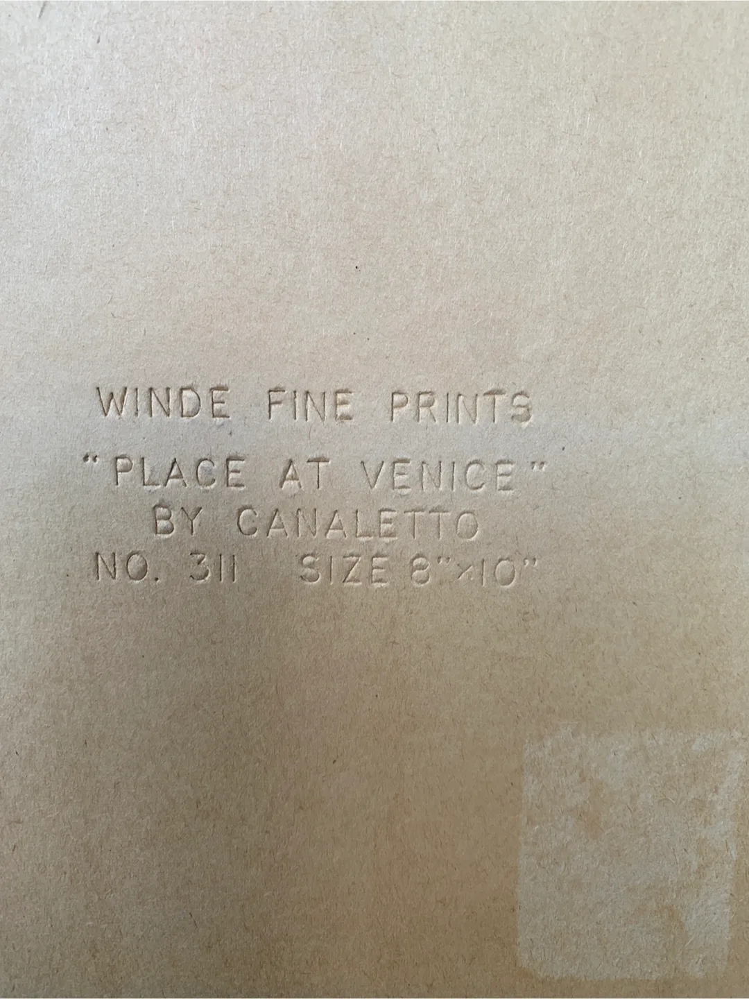 Winde Fine Prints "Place at Venice" Litho image indicator(2)