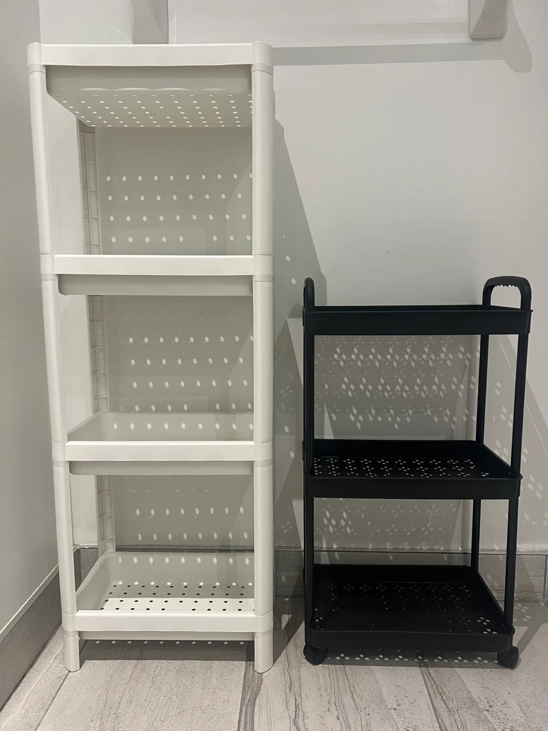 IKEA Shelving Unit - White & Black thumbnail
