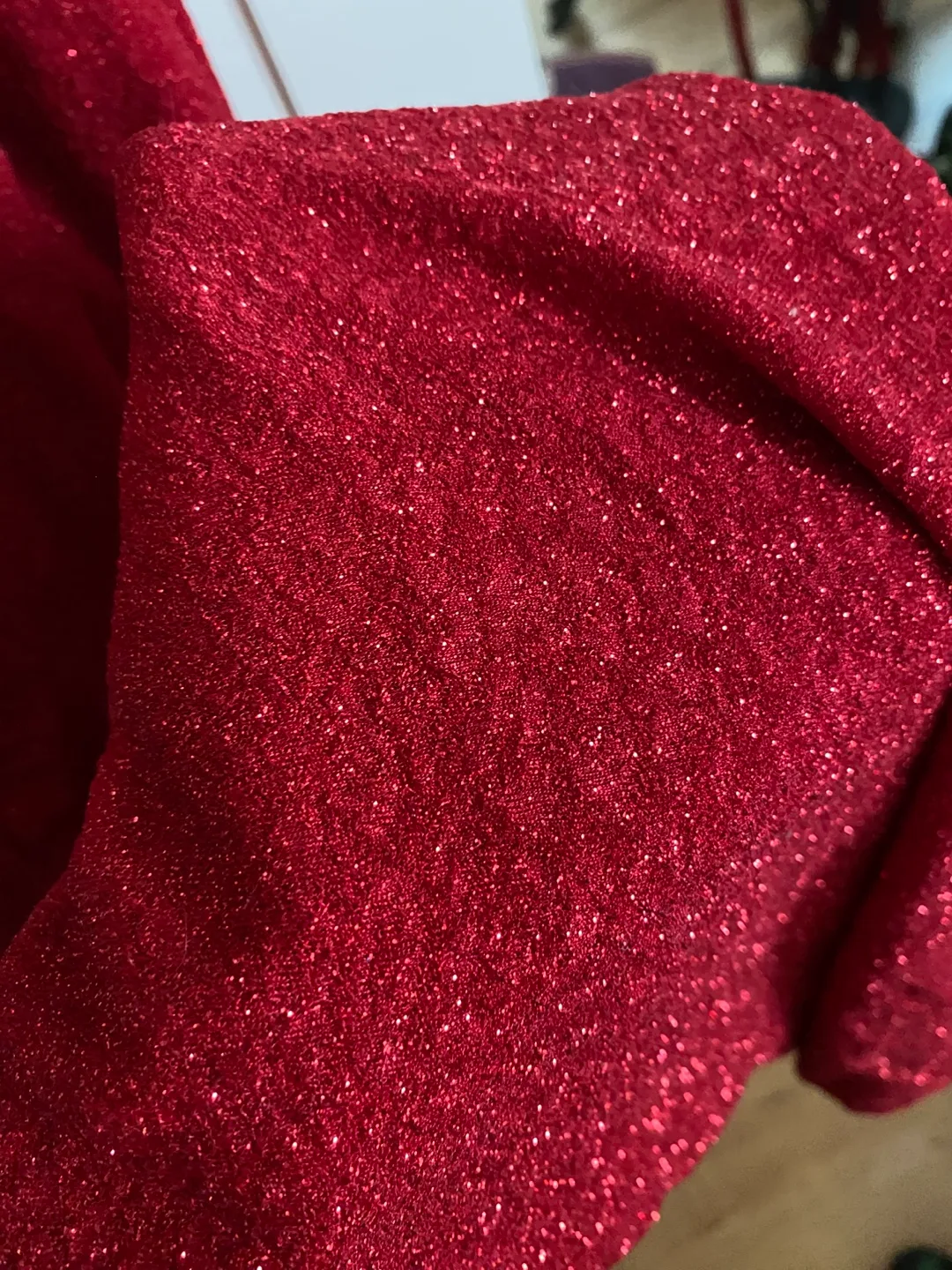 Red Glittery Maxi Dress image indicator(3)