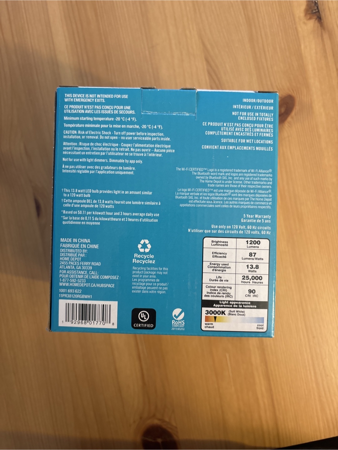 Ecosmart 120W Smart Bulb - New - photo 3