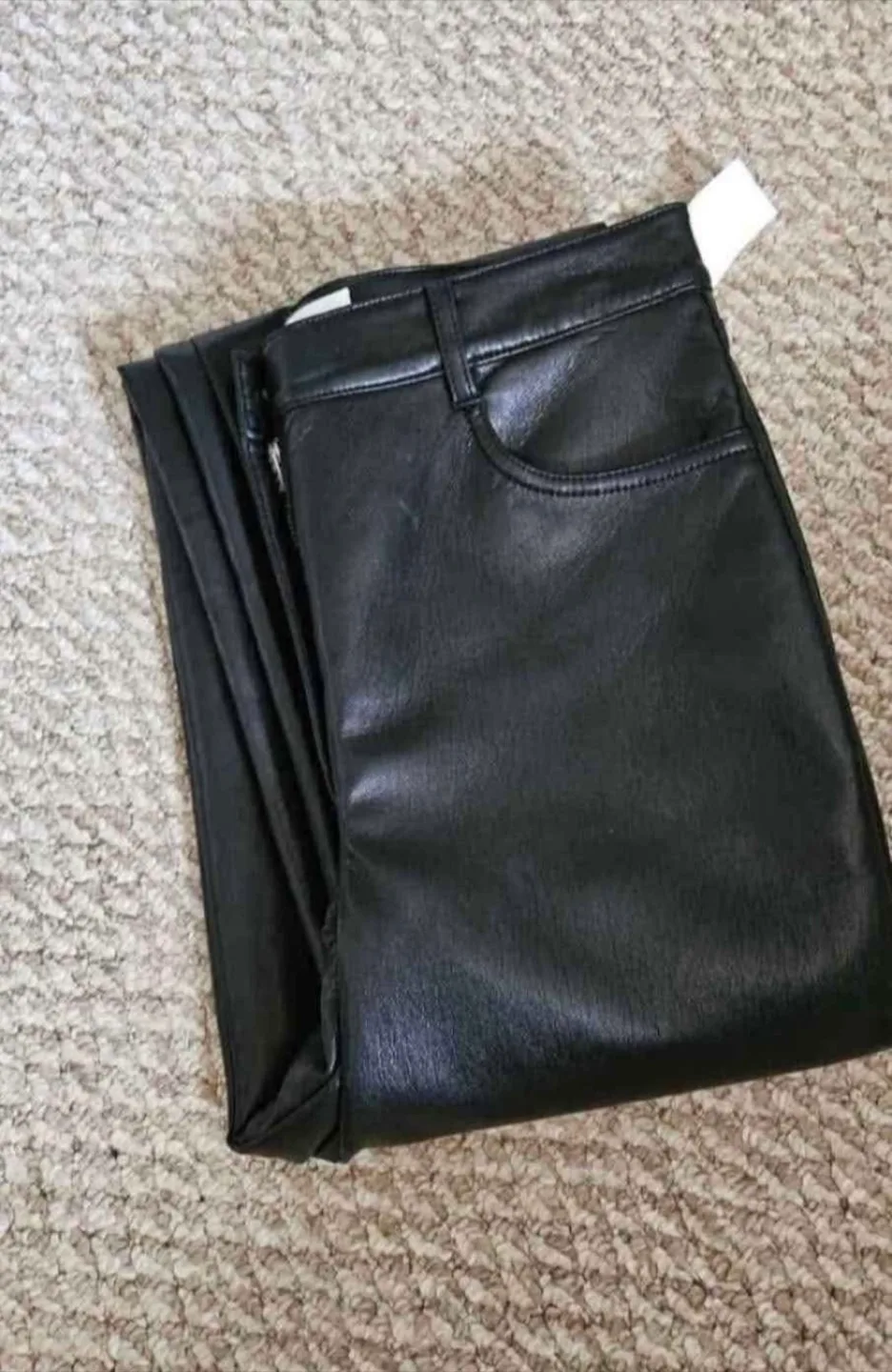 Brand New Aritzia Wilfred Melina Black High Waisted Vegan Pants thumbnail