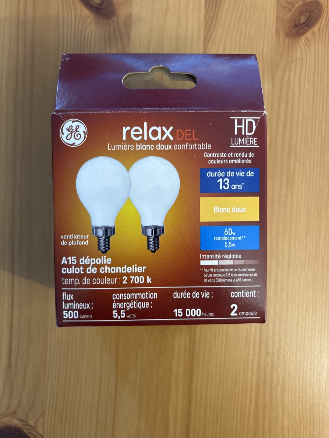 GE relax LED A15 Chandelier Light Bulbs (2-Pack) - photo 3