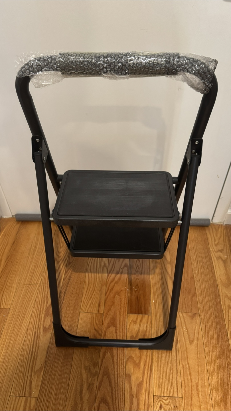 New Black Folding 2-Step Ladder - photo 5