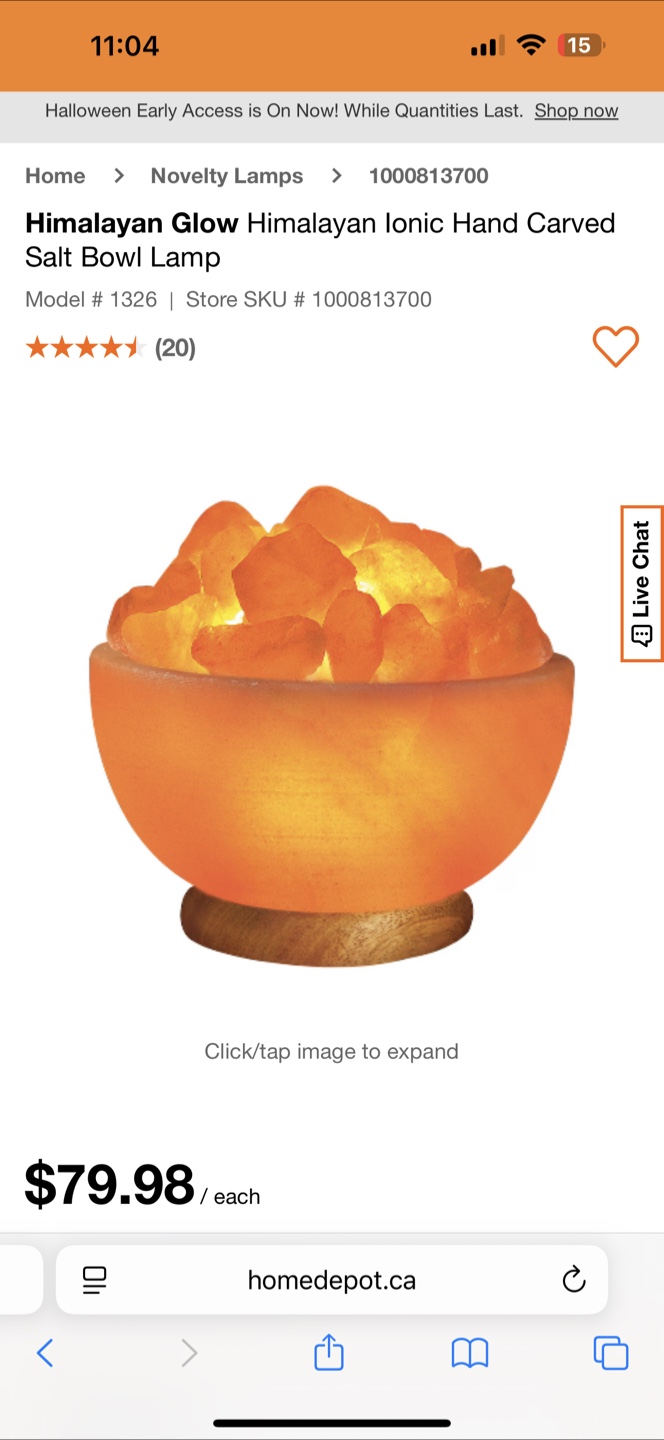 Himalayan Glow Hand Carved Salt Bowl Lamp - photo 2