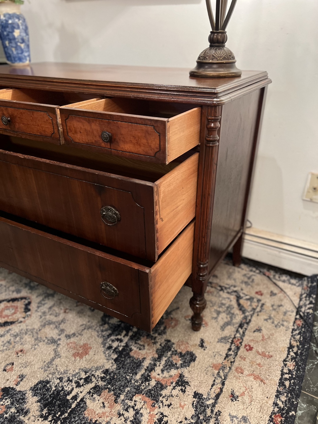 Antique 5-drawer Solid Wood Dresser - Delivery Available - photo 3