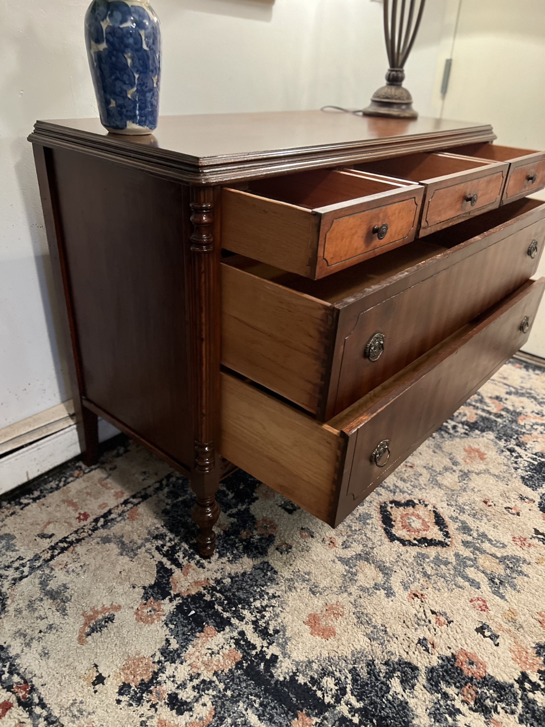 Antique 5-drawer Solid Wood Dresser - Delivery Available - photo 4