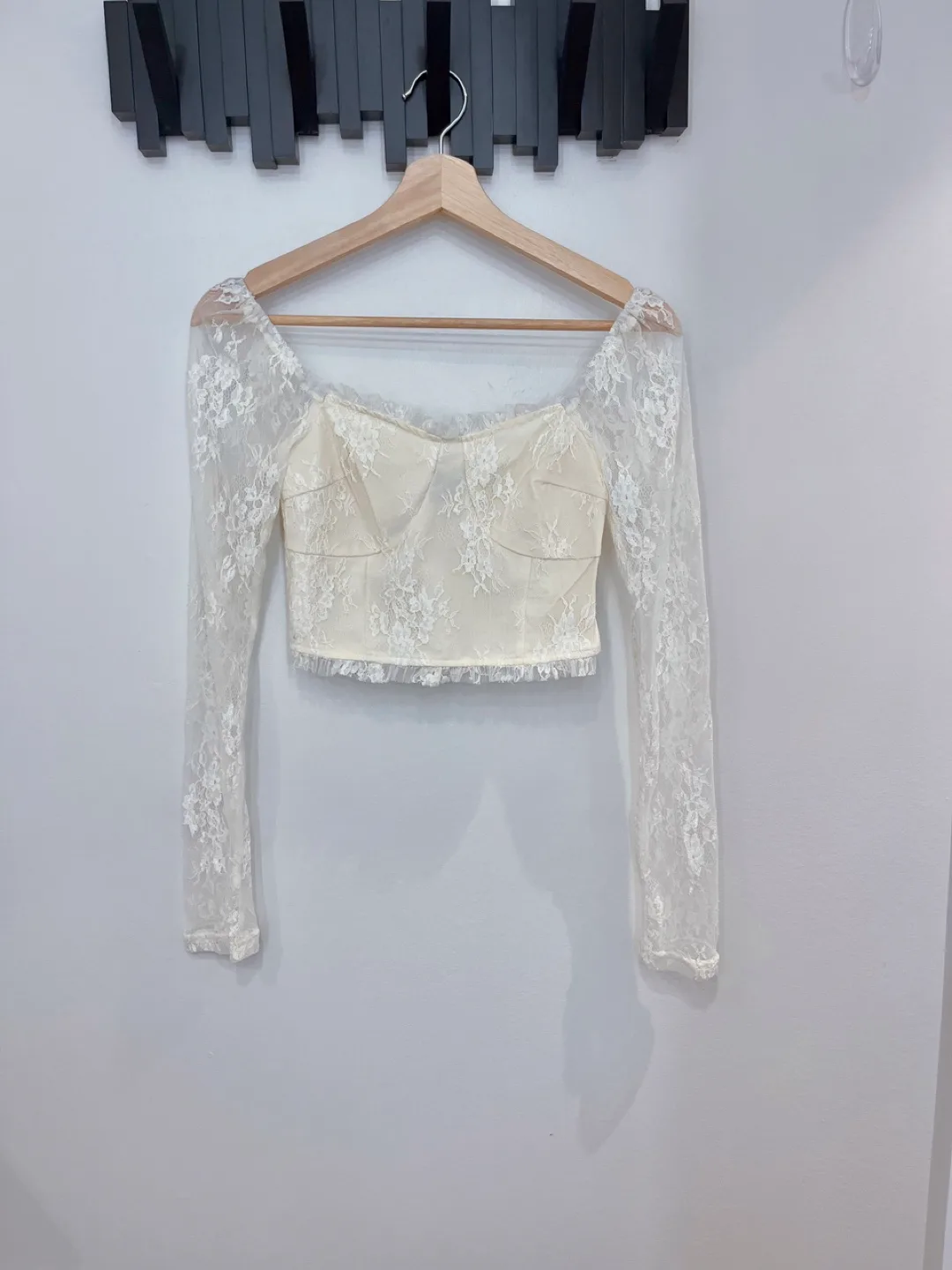 Brand New Dazy Lace Long Sleeve with tags-Top - Size S thumbnail