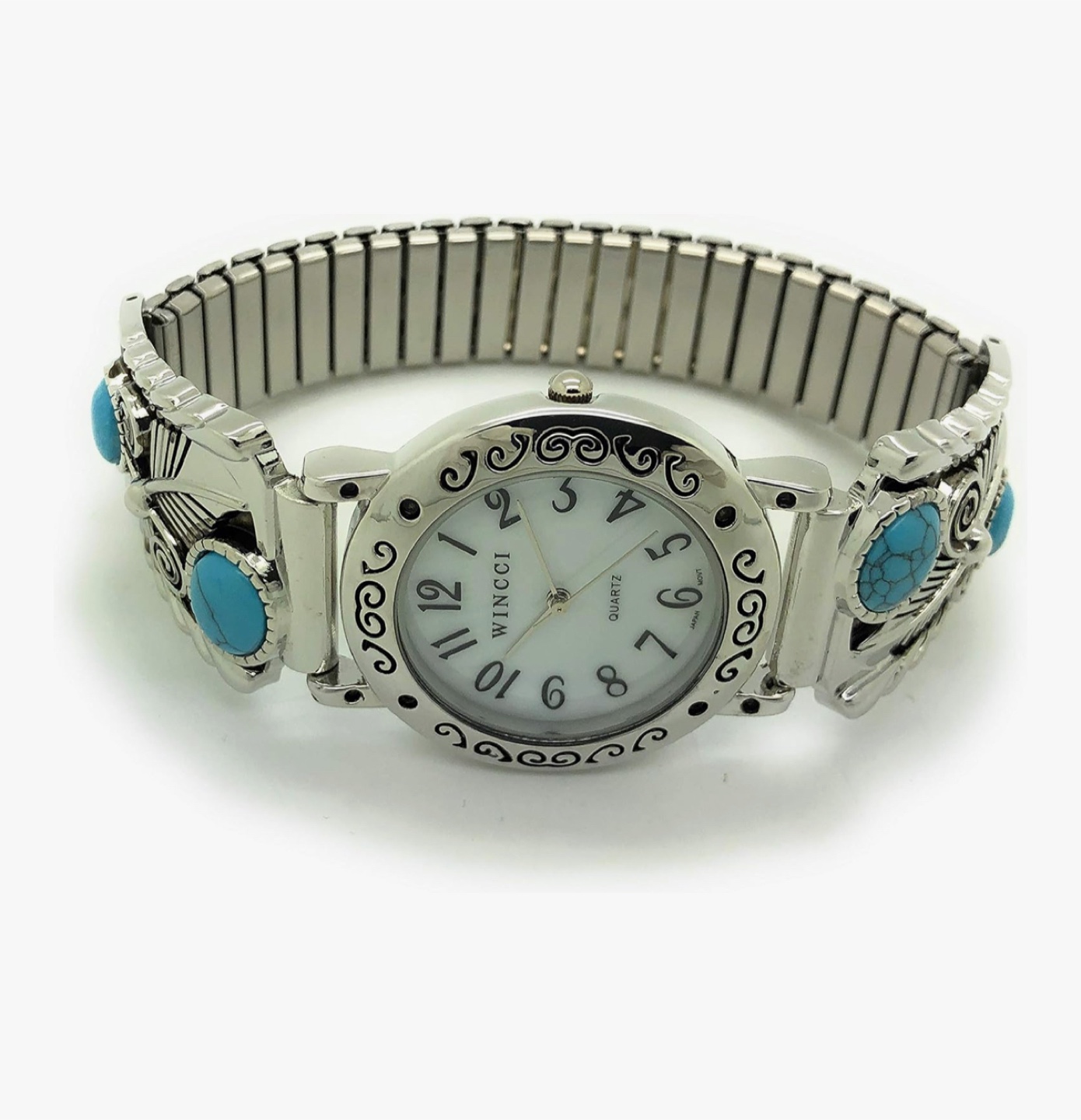 Wincci Quartz Watch with Turquoise Accents - photo 3