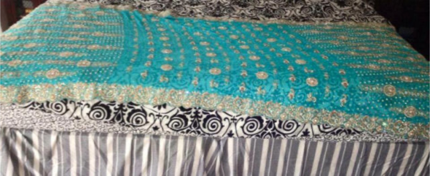 Turquoise Embellished Lehenga size small - photo 2