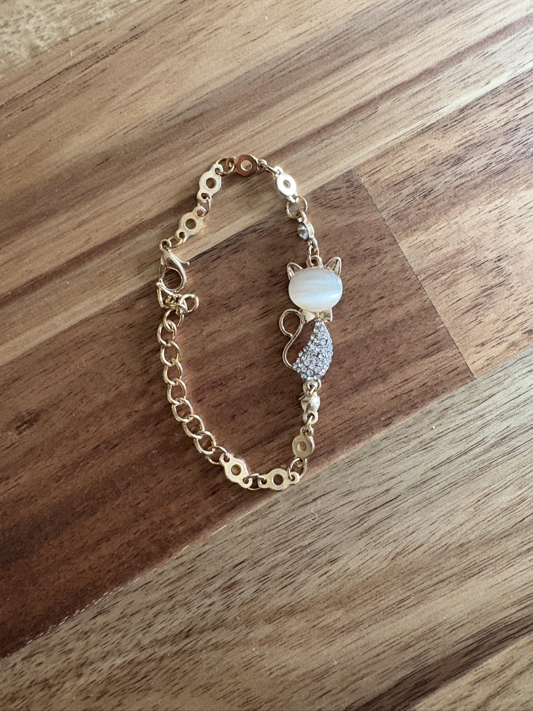 Gold-tone Cat Bracelet