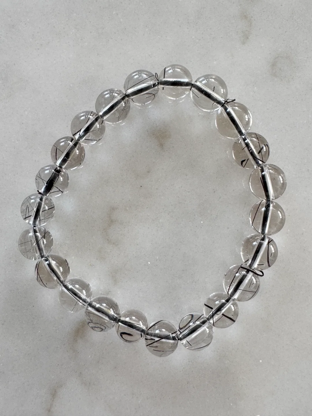Crystal Bracelet with Black Rutile thumbnail