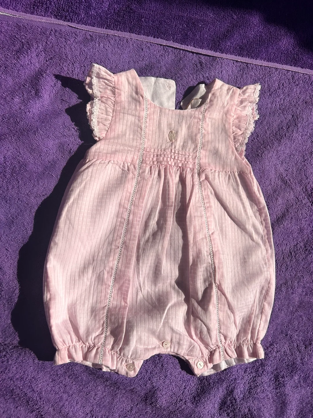 Baby- Pink Baby Girls Cotton Shortie thumbnail