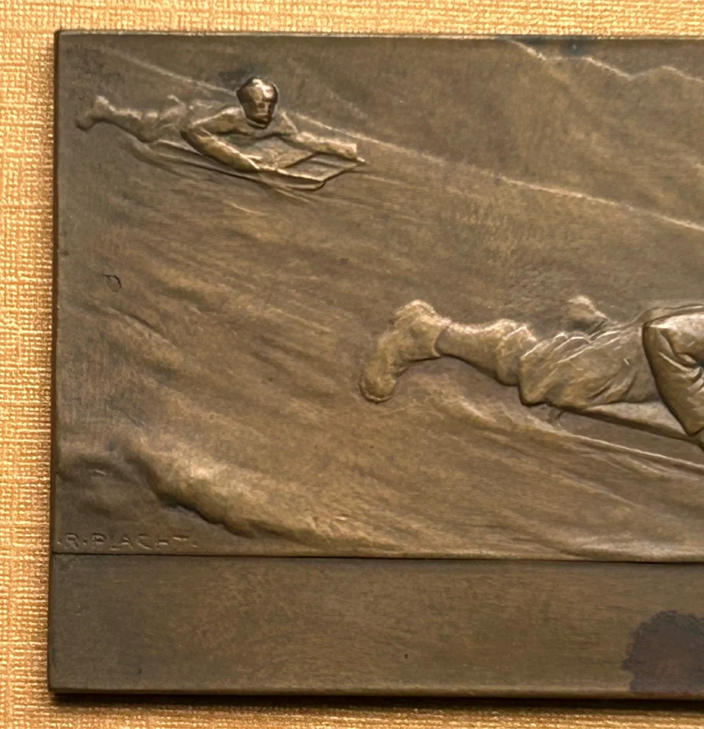 Signed Vienna Bronze men sport art sculpture antique image indicator(2)