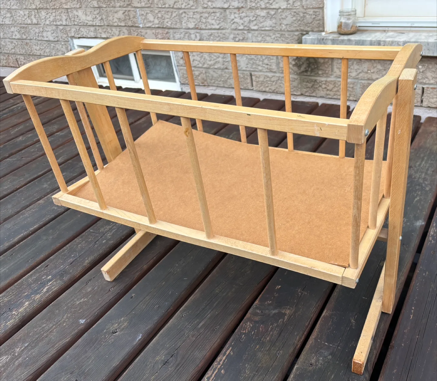 Wooden Baby Cradle thumbnail