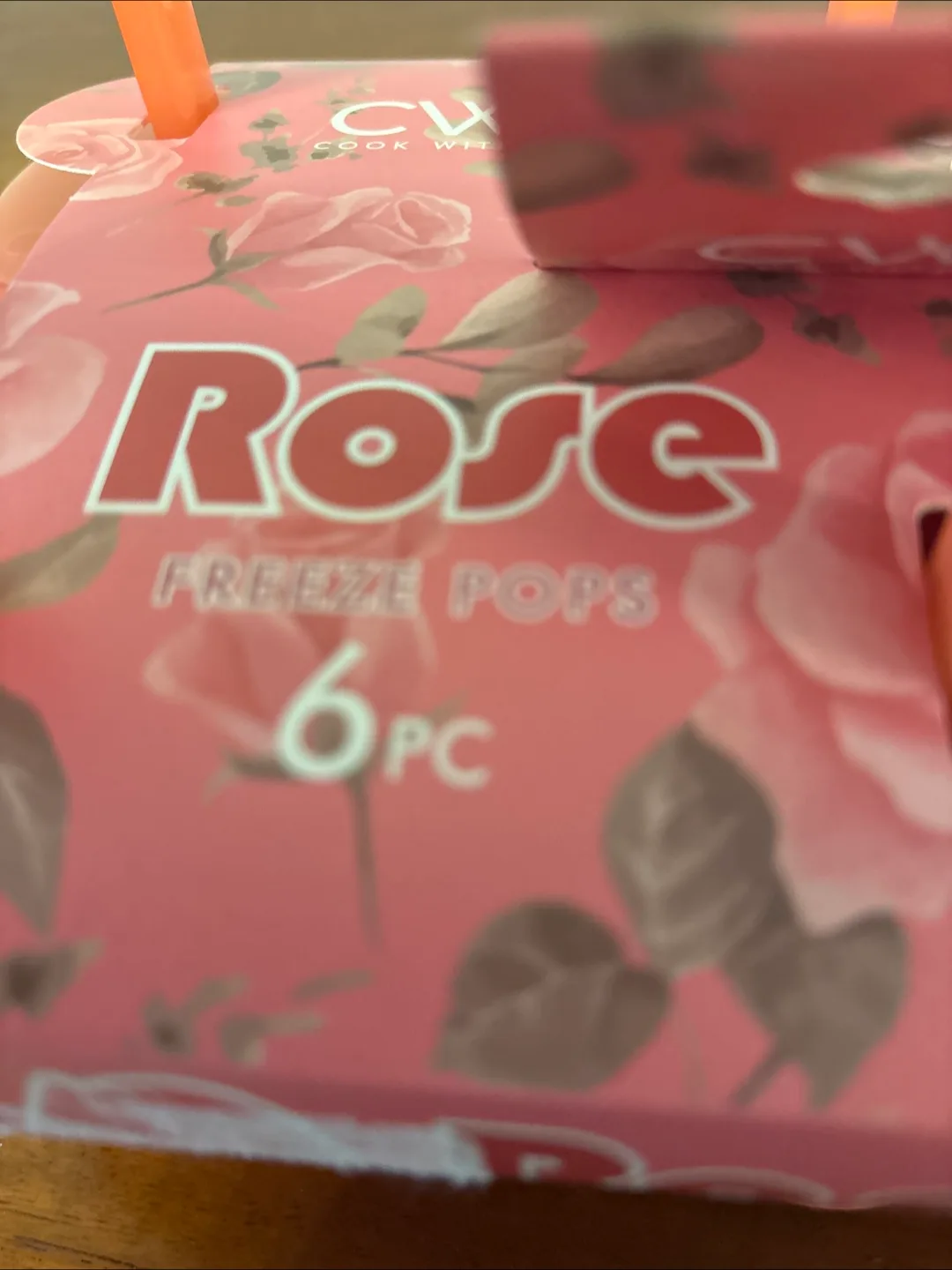 CWC Rose Silicon Freeze Pops - 6 Piece Set- New in Package image indicator(5)