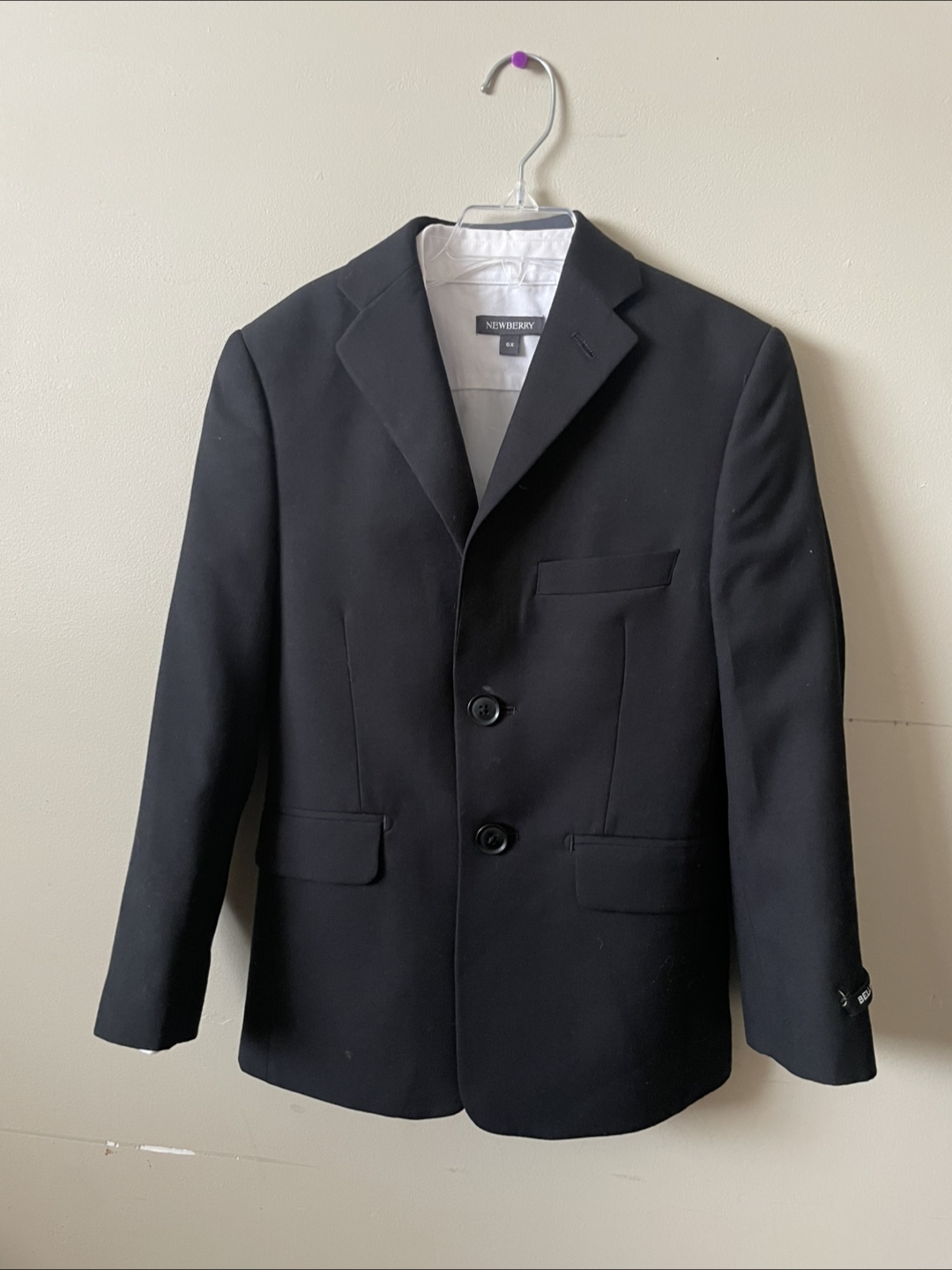 Bellissimo Kids Black Suit with pants set - Size 5-6 - photo 2