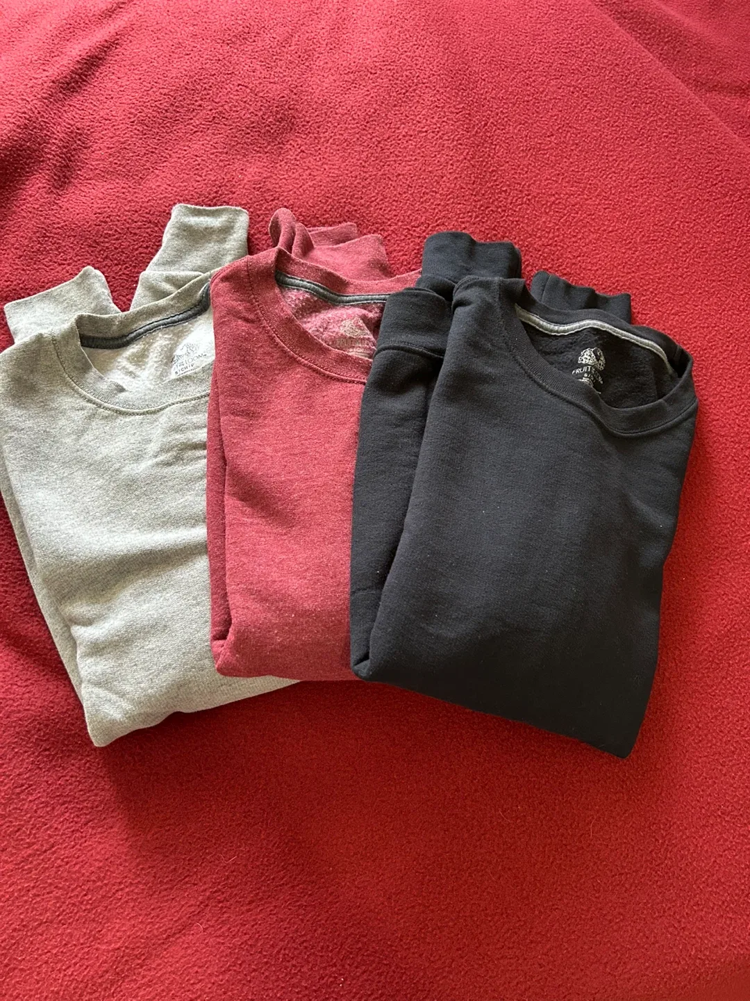 Fruit of the Loom Sweatshirts - Size Small Set of 3 thumbnail