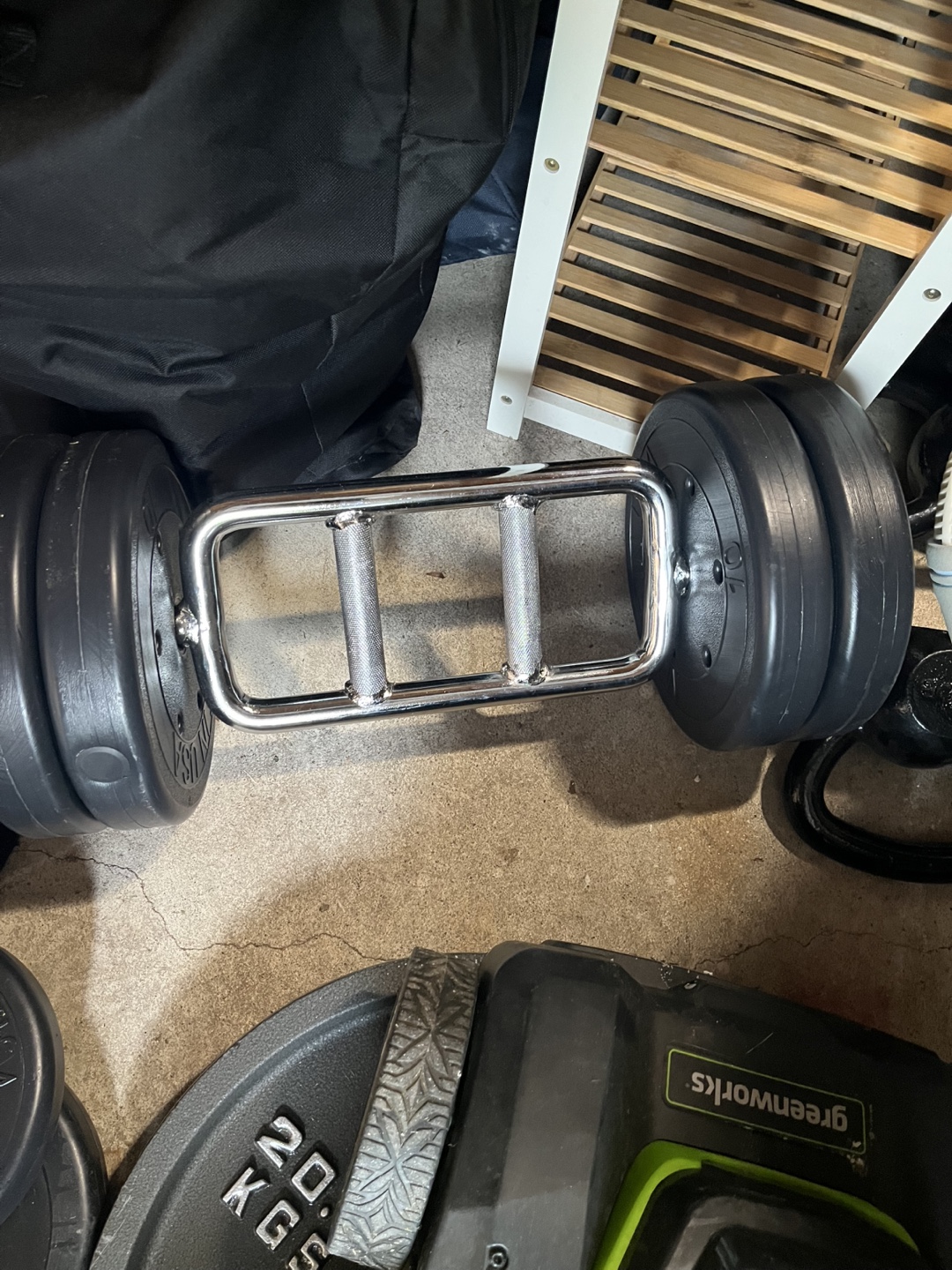 Weightlifting Barbell with Plates