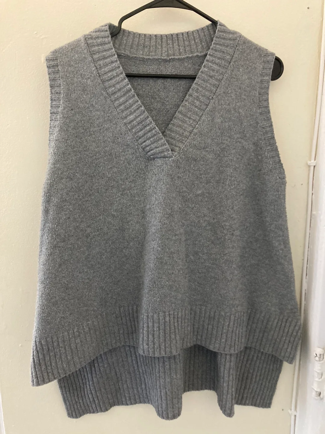 SHEIN Grey Knit Vest - Size S thumbnail