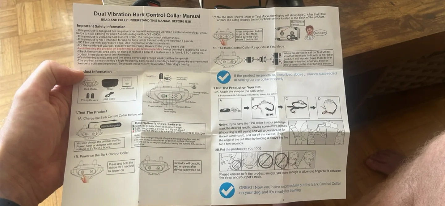 Dog Range Bark Control Collar - Like New! image indicator(4)