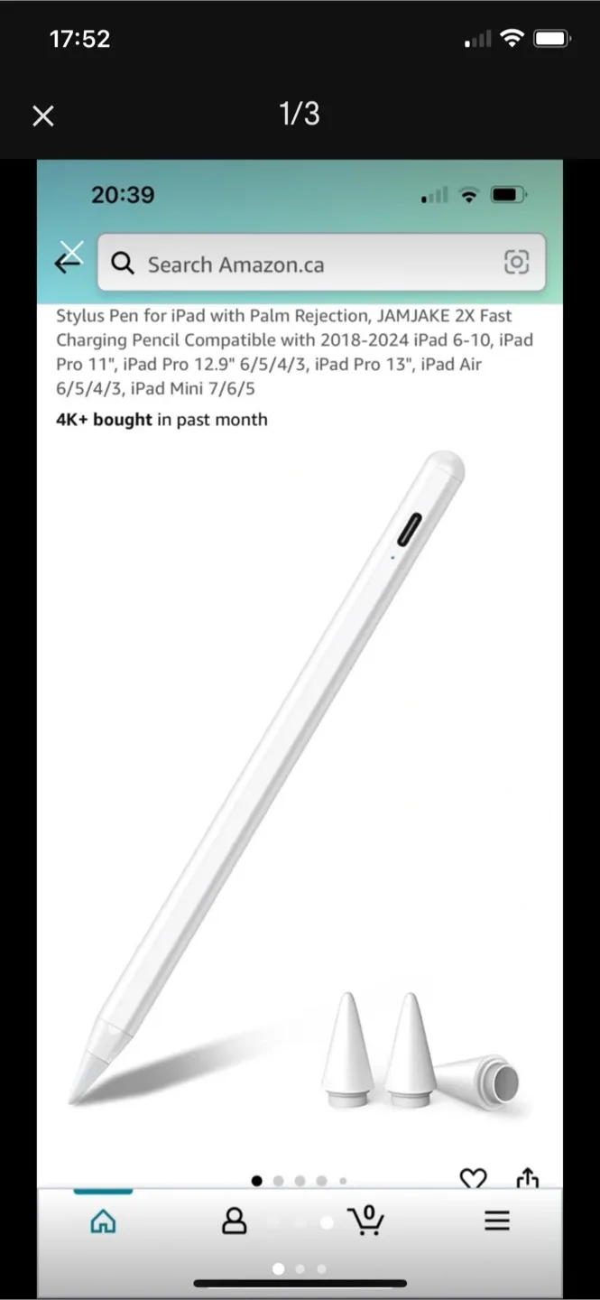 Stylus Pen for iPad, JAMJAKE, 6.5" image indicator(2)