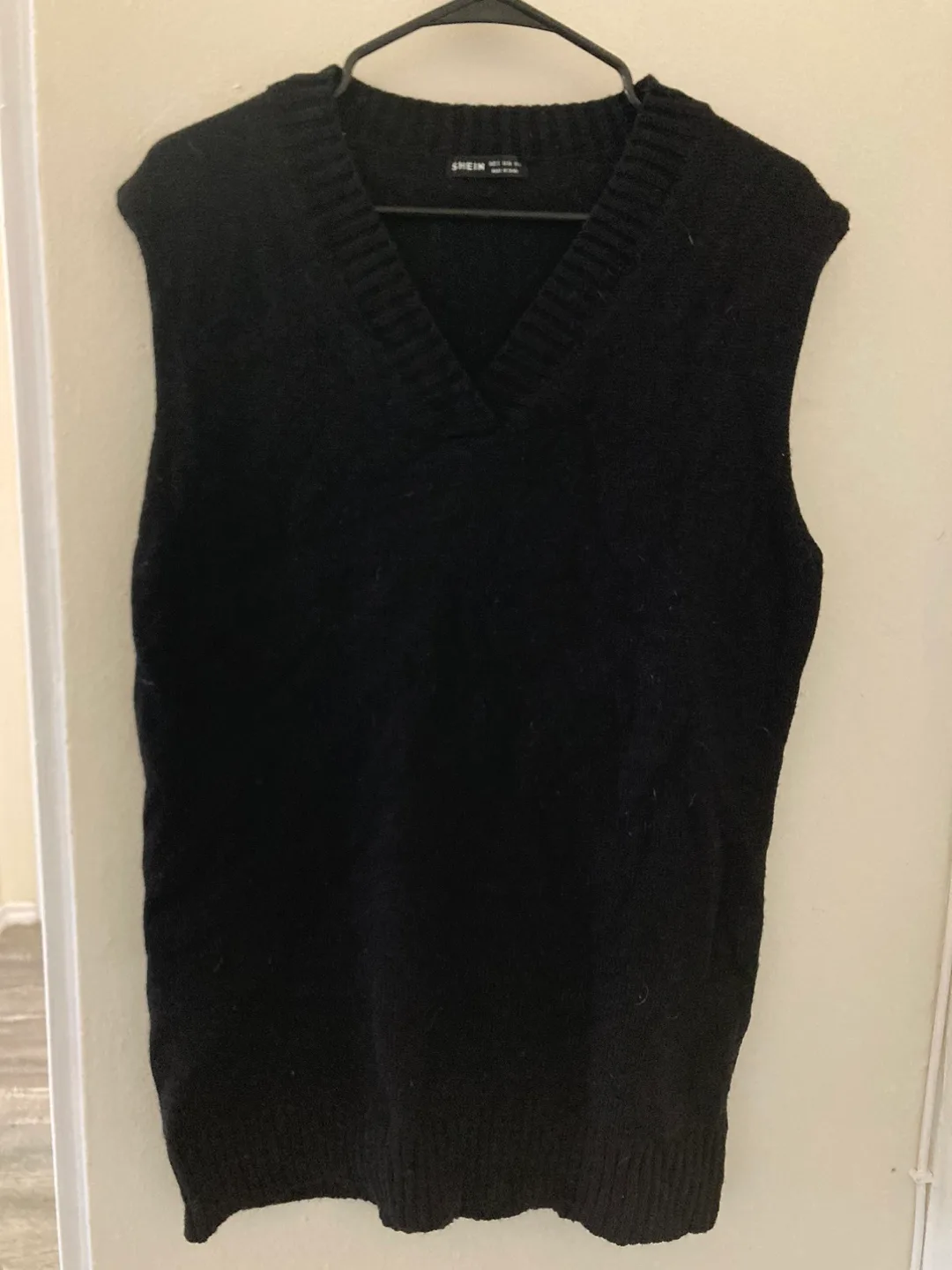 SHEIN Black Sweater Vest - Size Small thumbnail