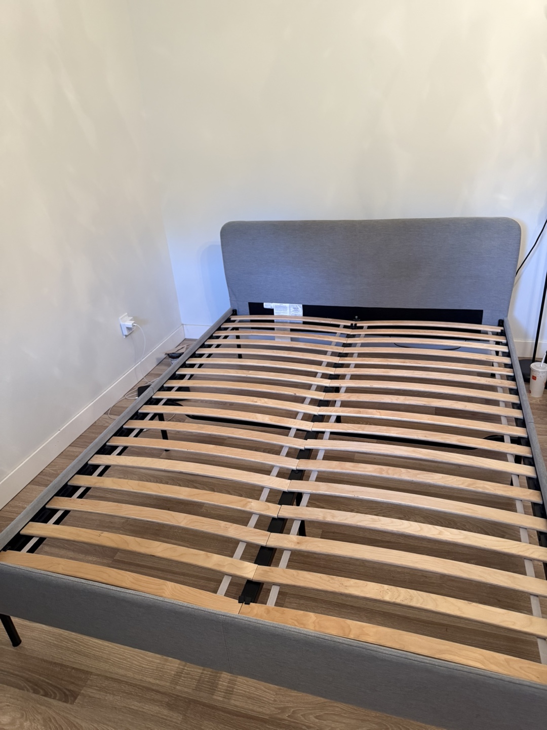 IKEA Queen Size Grey Bed Frame - photo 2